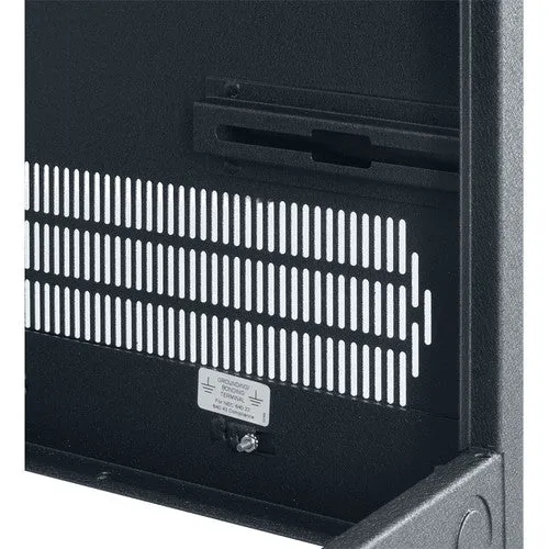 Lowell Mfg Equipment Rack-Enclosed-35U, 27in Deep, 1pr Fixed Rails, Rear Door