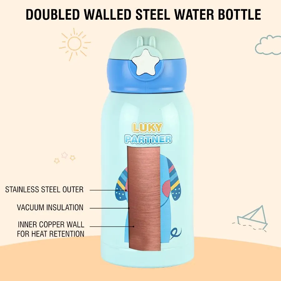 Lucky Hot & Cold Stainless Steel Kids Water Bottle, 500ml