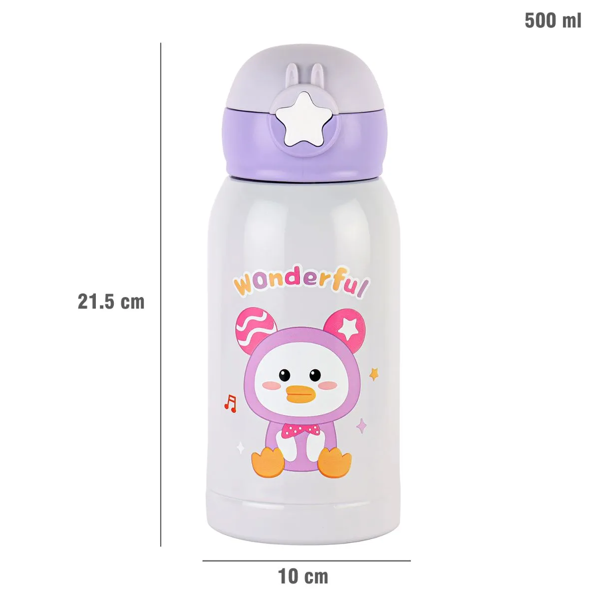 Lucky Hot & Cold Stainless Steel Kids Water Bottle, 500ml