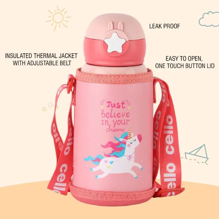 Lucky Hot & Cold Stainless Steel Kids Water Bottle, 500ml
