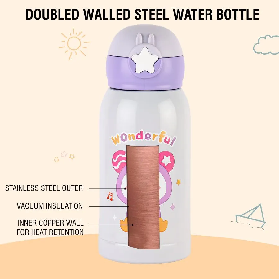 Lucky Hot & Cold Stainless Steel Kids Water Bottle, 500ml