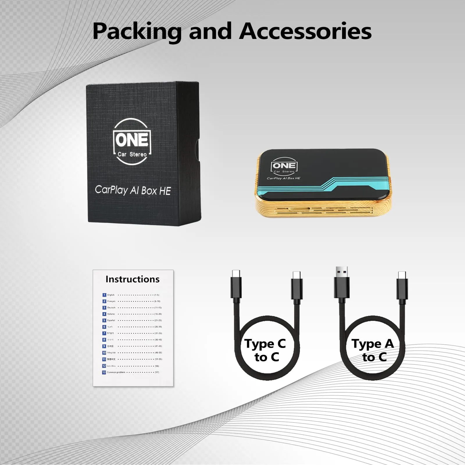 Magic Box 2.0, Wireless CarPlay Ai Box & Android Auto Wireless Adapter Stream Media to Your Car via Netflix YouTube Disney  Hulu, Support GPS HDMI USB BT, for OEM Wired CarPlay 4 64