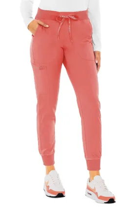 Med Couture(MC Touch) Jogger Yoga Scrubs Pants (Regular) XS-3XL / Coral