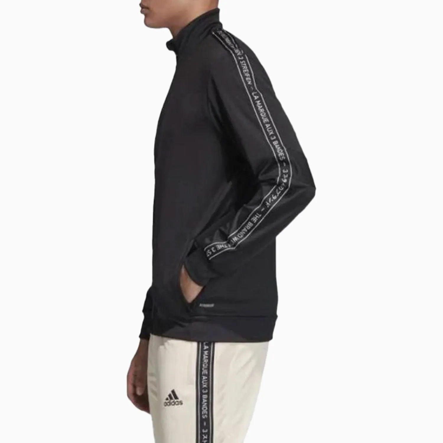 Men's Tape Zip Up Track Jacket