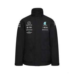 Mercedes Rainjacket, Team, Black, 2022