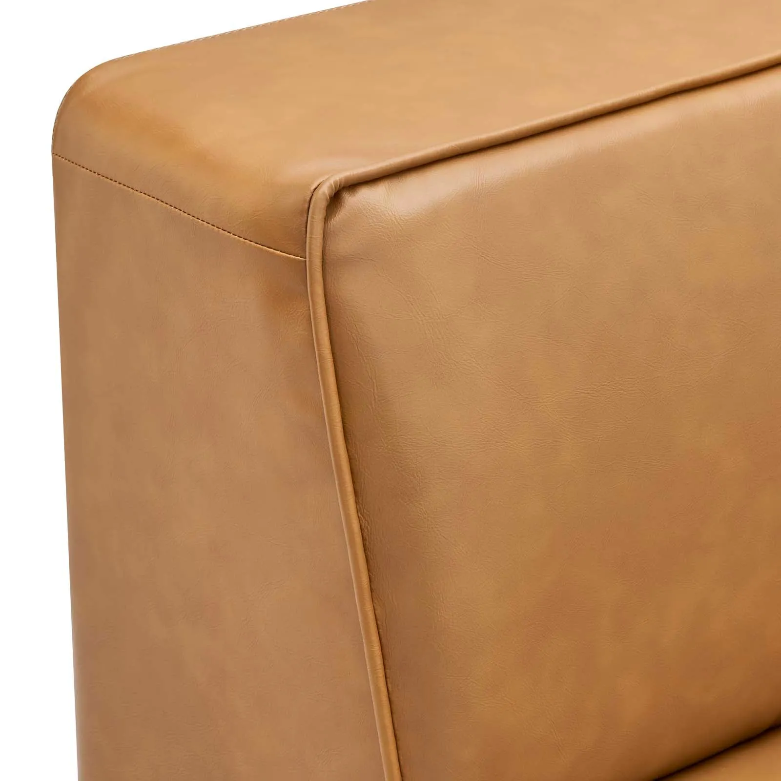 Mingle Vegan Leather 7-Piece Sectional Sofa Tan EEI-4797-TAN