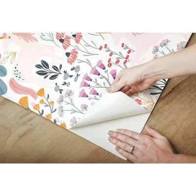 New - RoomMates Unicorn Paradise Peel and Stick Wallpaper