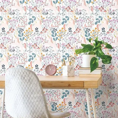 New - RoomMates Unicorn Paradise Peel and Stick Wallpaper