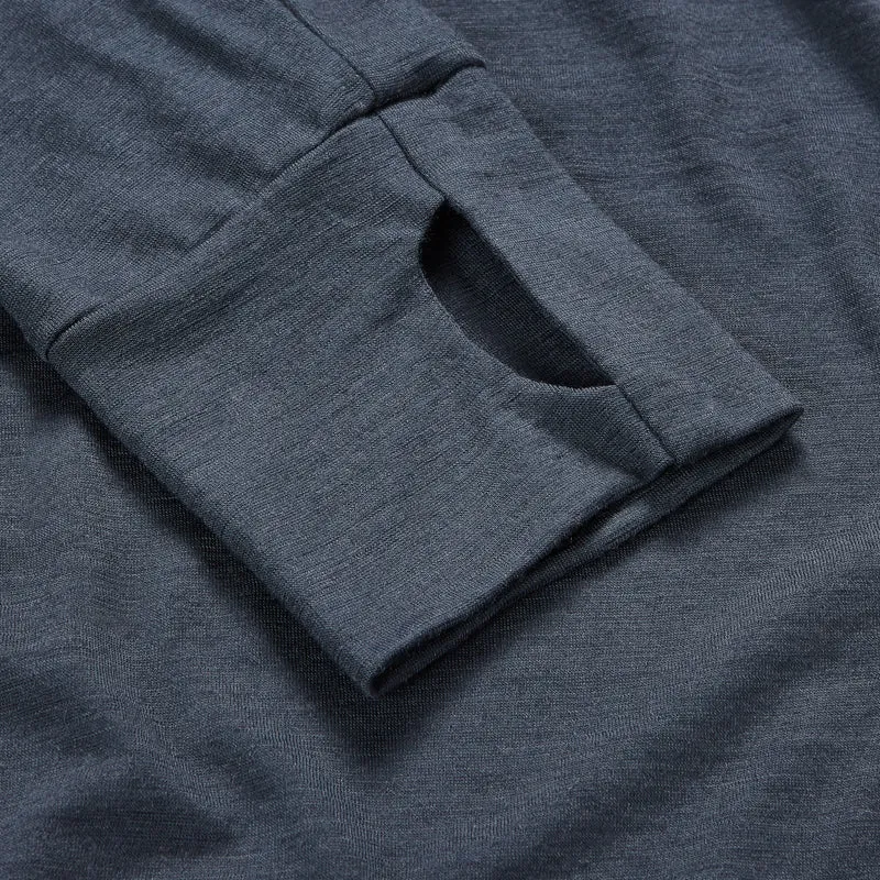 PANTHER - Mens Merino Wool Baselayer Long Sleeve Crew Neck