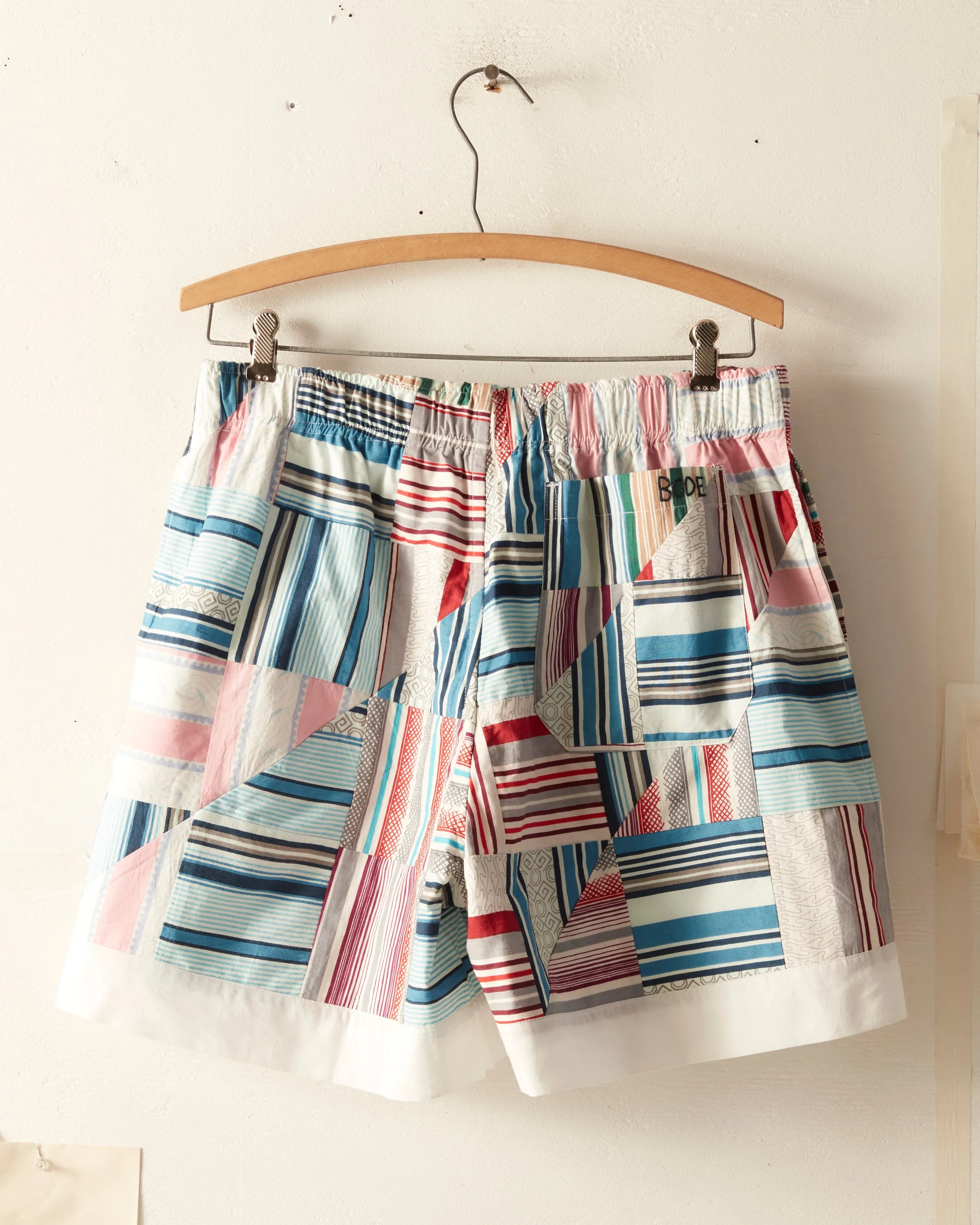 Patchwork Oxford Shorts