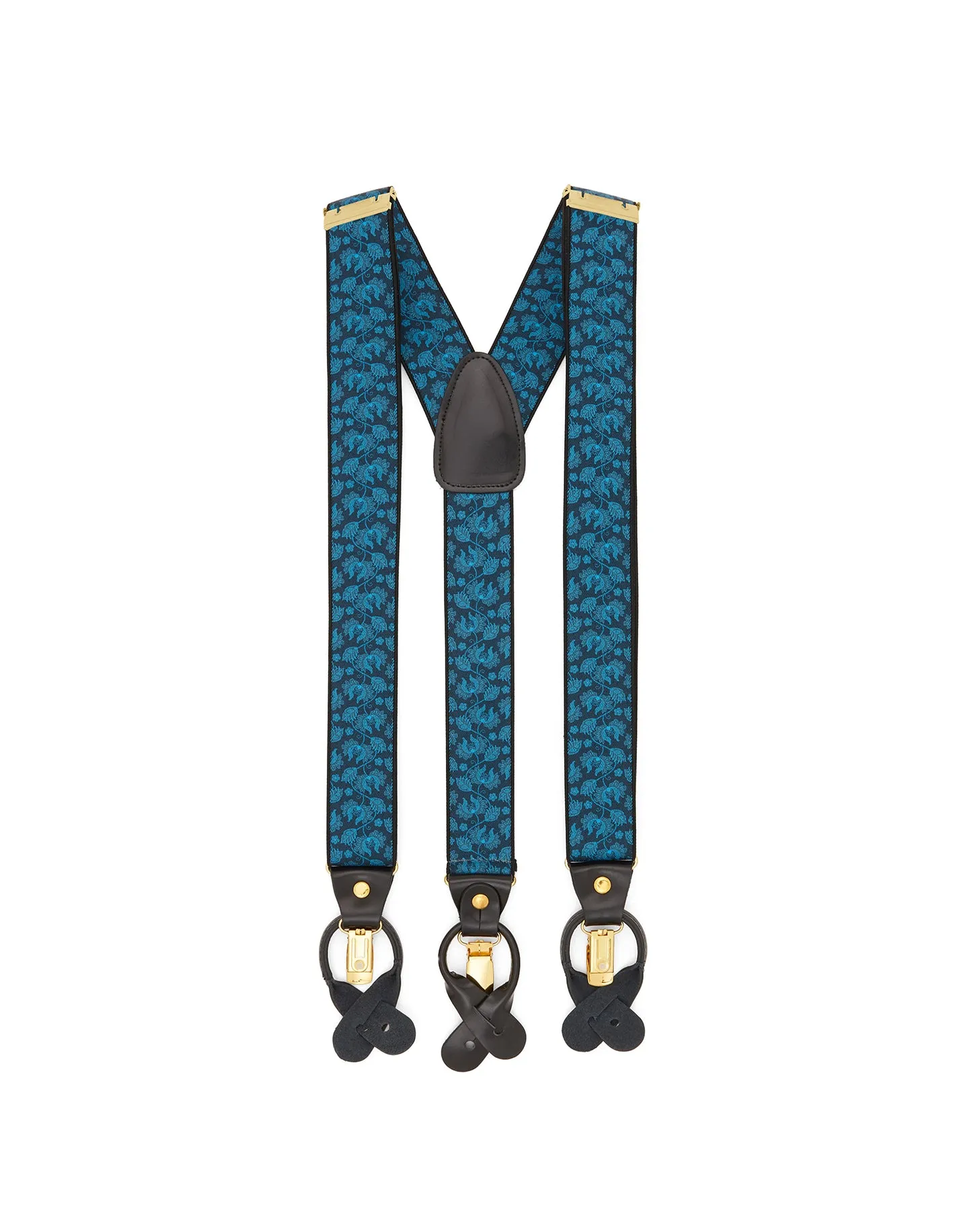 Peaky Blinders Braces - Blue & Gold