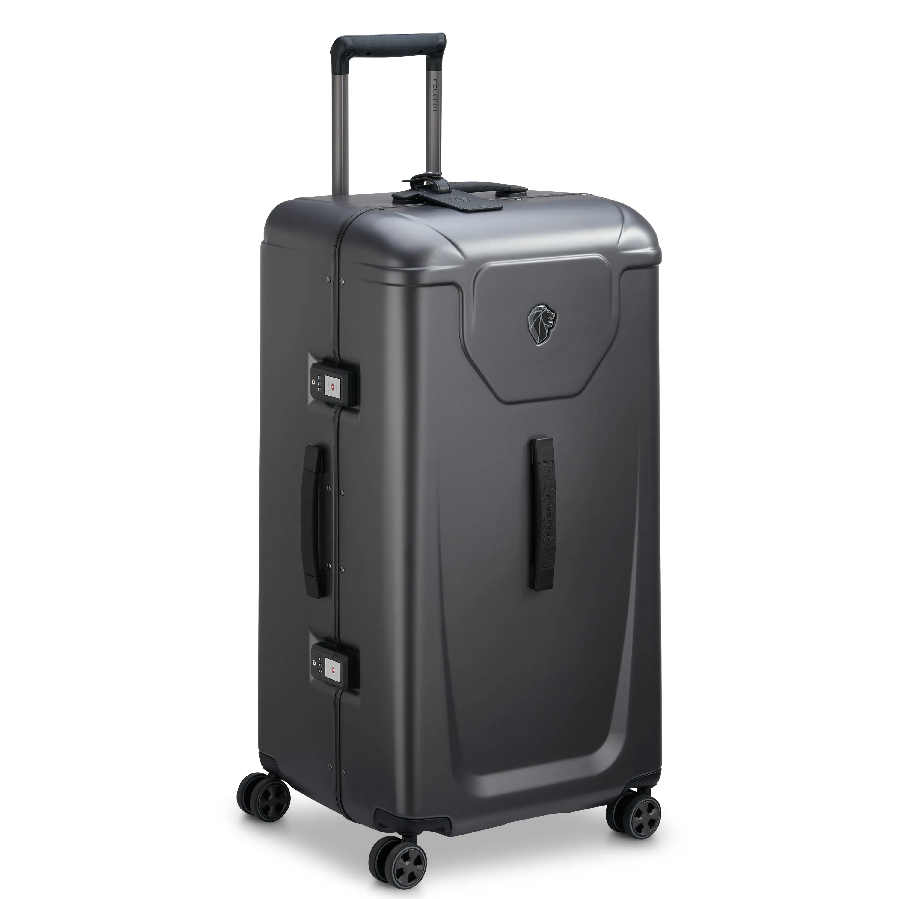 Peugeot Voyages Travel 80cm Hardcase 4 Double Wheel Check-in Luggage Trunk Trolley