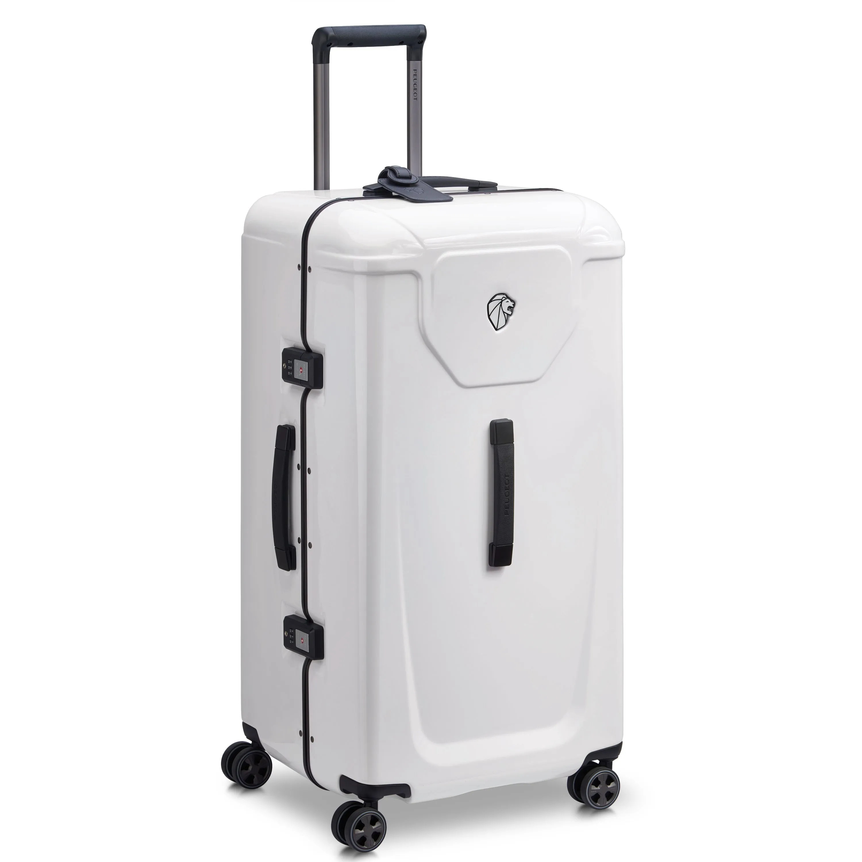 Peugeot Voyages Travel 80cm Hardcase 4 Double Wheel Check-in Luggage Trunk Trolley
