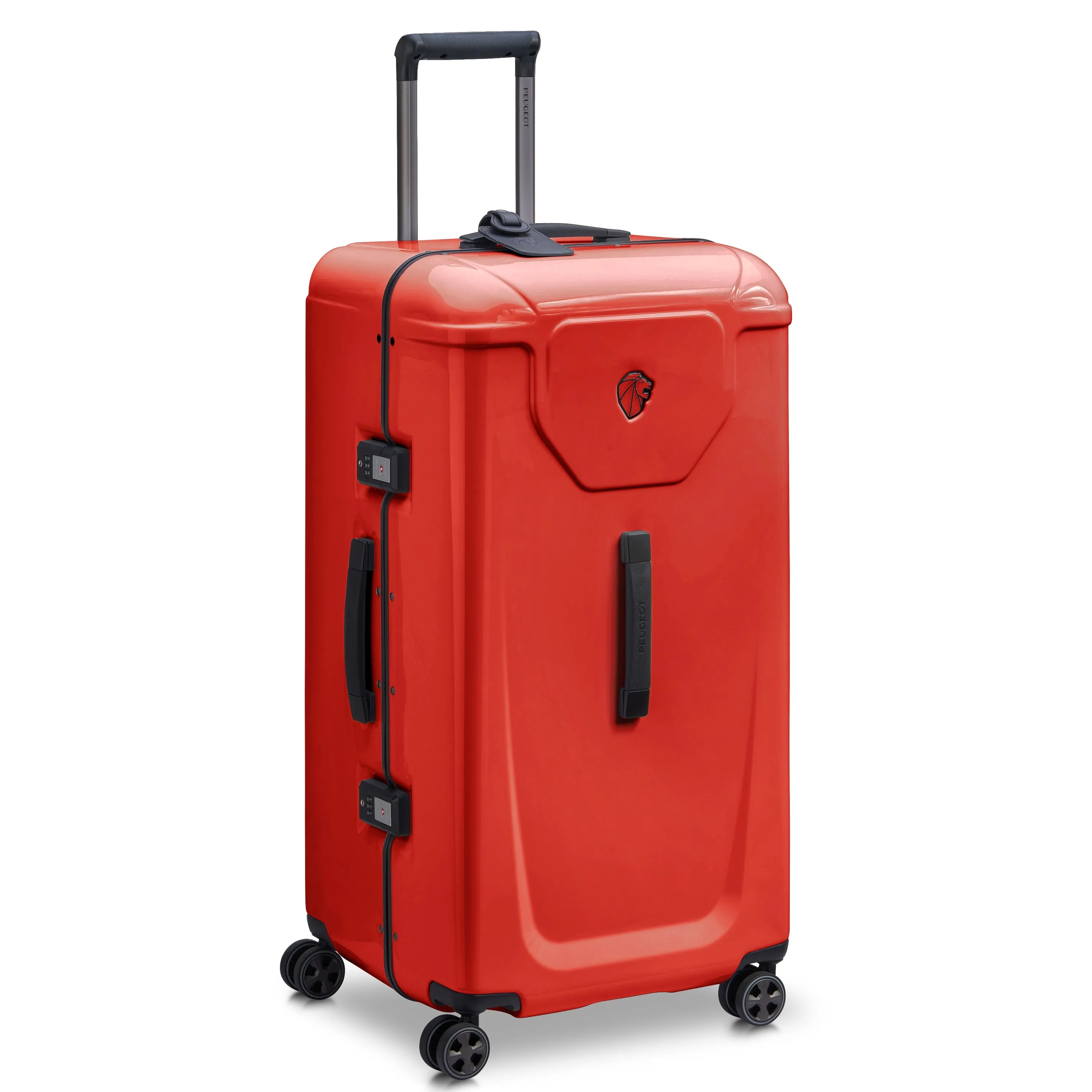 Peugeot Voyages Travel 80cm Hardcase 4 Double Wheel Check-in Luggage Trunk Trolley