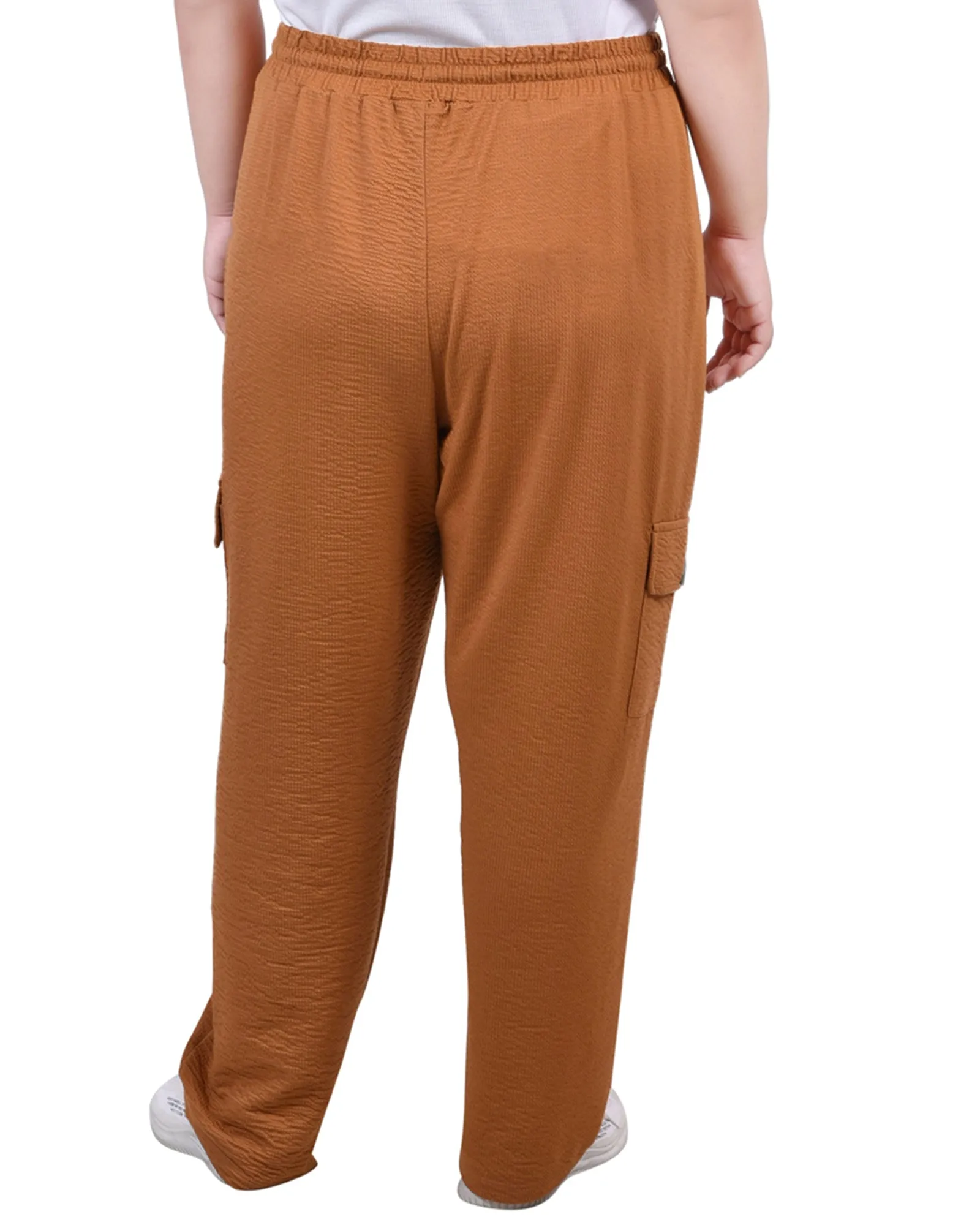 Plus Size Knit Gauze Pants