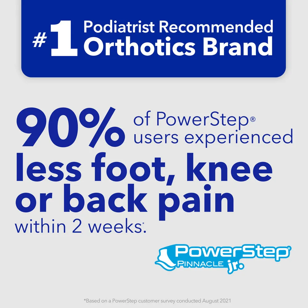PowerStep Pinnacle Junior Insoles | Children's Pain Relief Shoe Insert