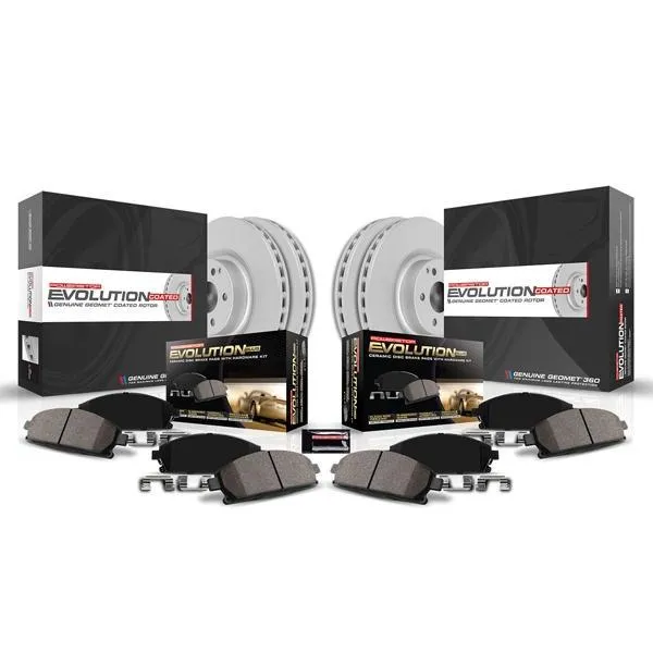 PowerStop Z17 Evolution Geomet Coated Rotor Brake Kit Cadillac CTS (2003-2007) Front or Rear