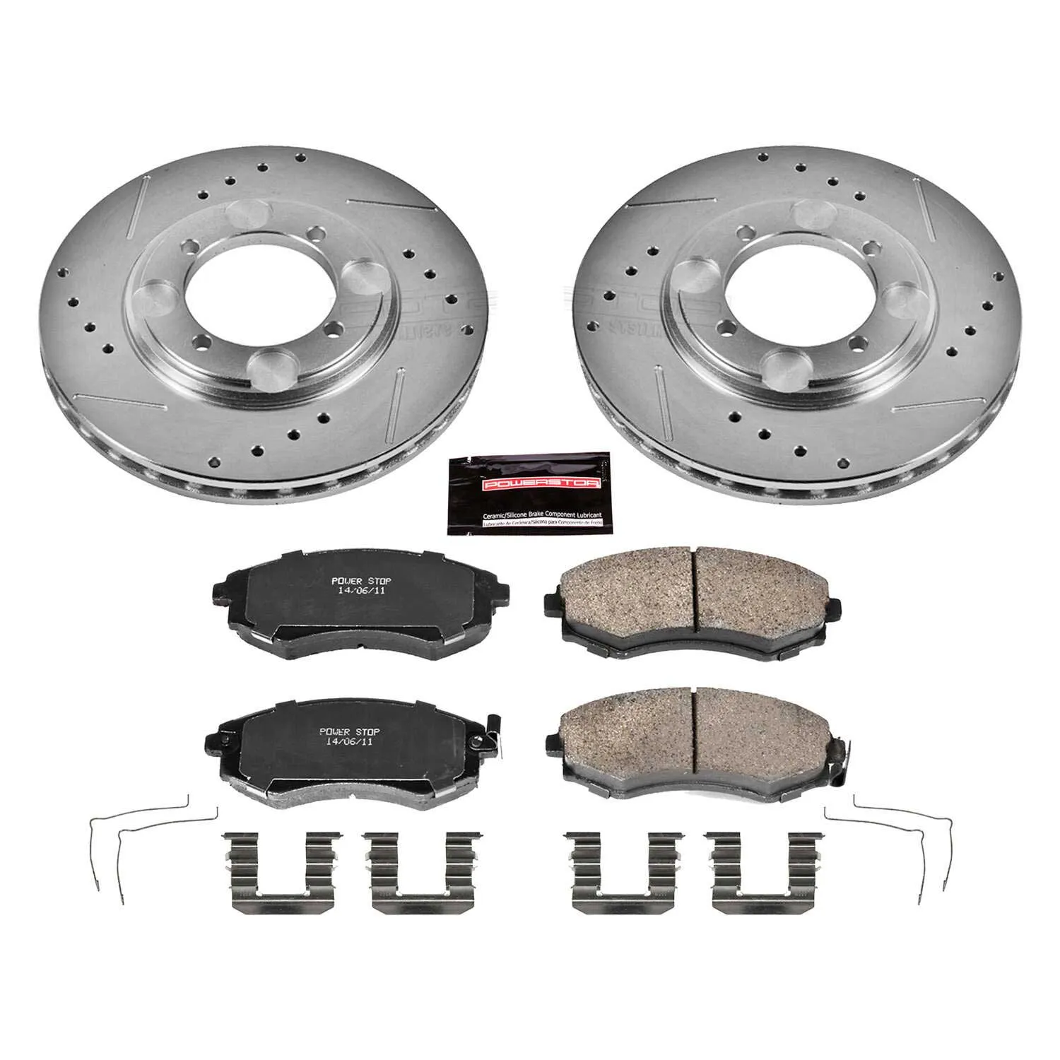 PowerStop Z23 Evolution Sport Brake Rotors   Pads Hyundai Elantra w/ Rear Drums (97-98) Front or Rear
