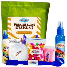 Premium DIY Slime Starter Making Kit (Blue)