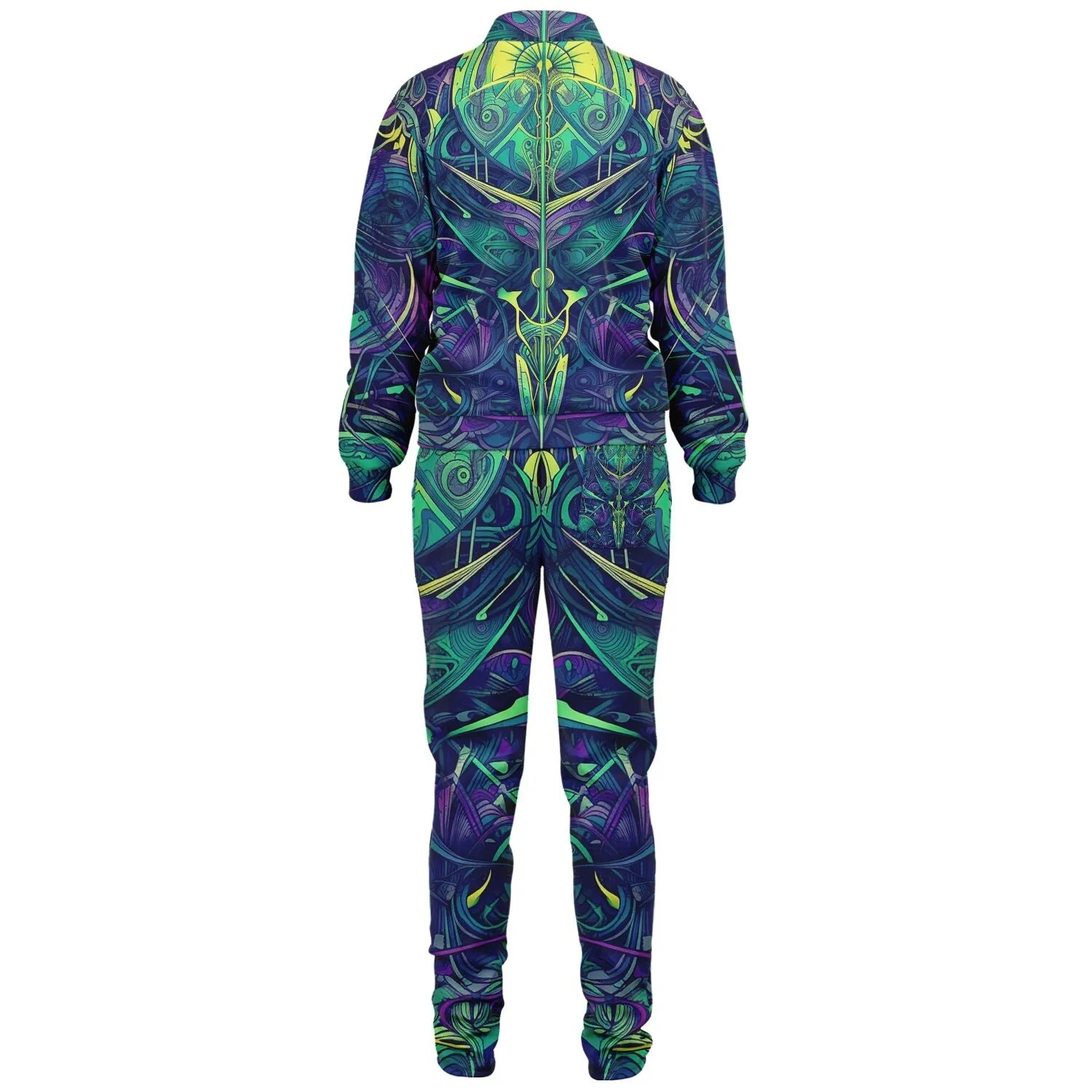 PURP GREEN LINESET UNISEX Tracksuit | ACIDMATH AI