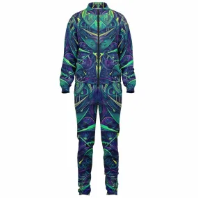 PURP GREEN LINESET UNISEX Tracksuit | ACIDMATH AI
