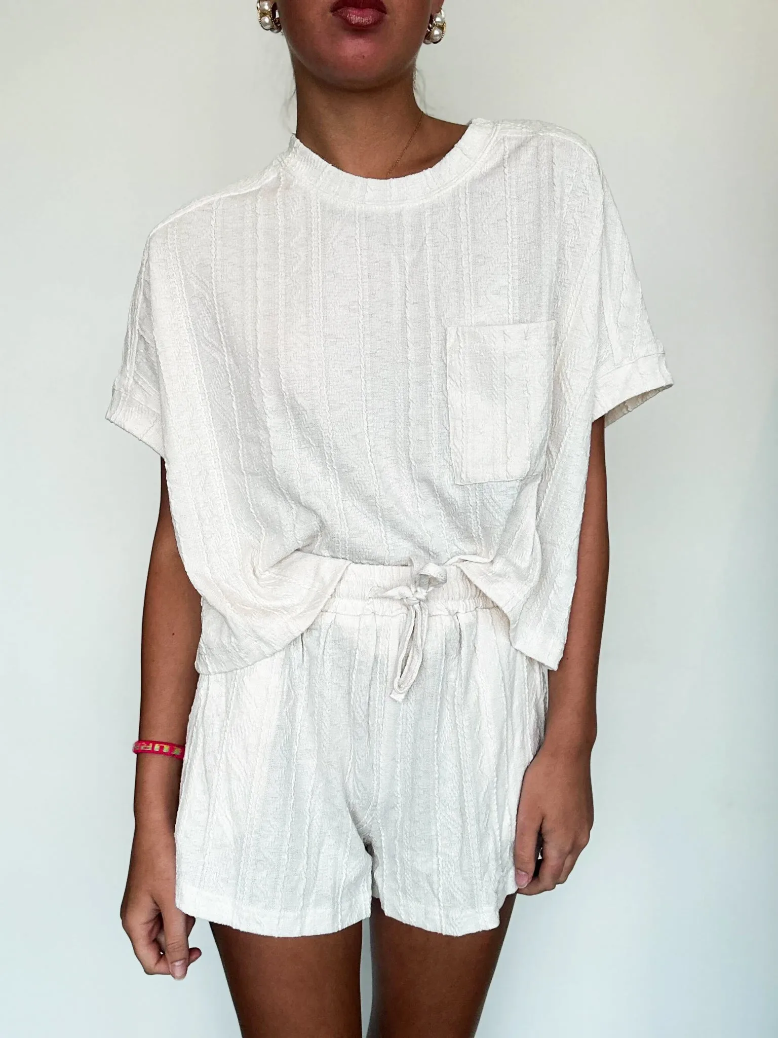 Quilted Cotton Set- Oatmeal