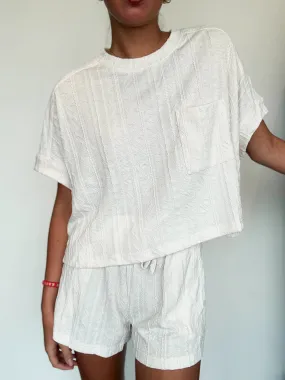 Quilted Cotton Set- Oatmeal