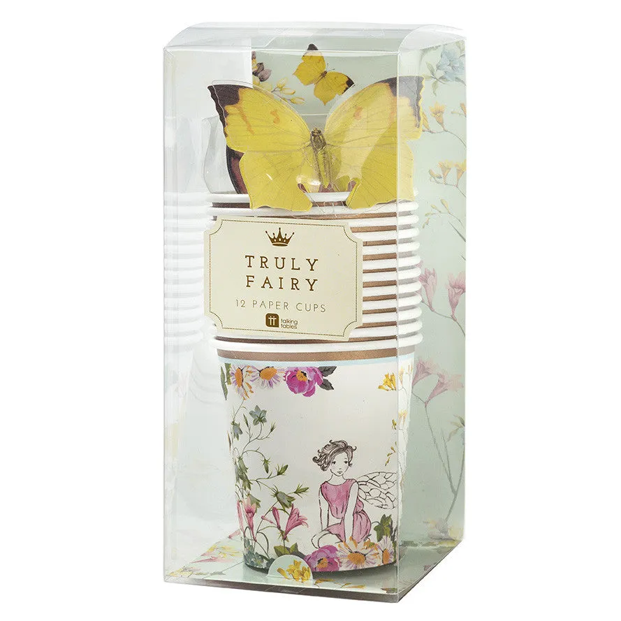 "Truly Fairy" Butterfly Paper Cups