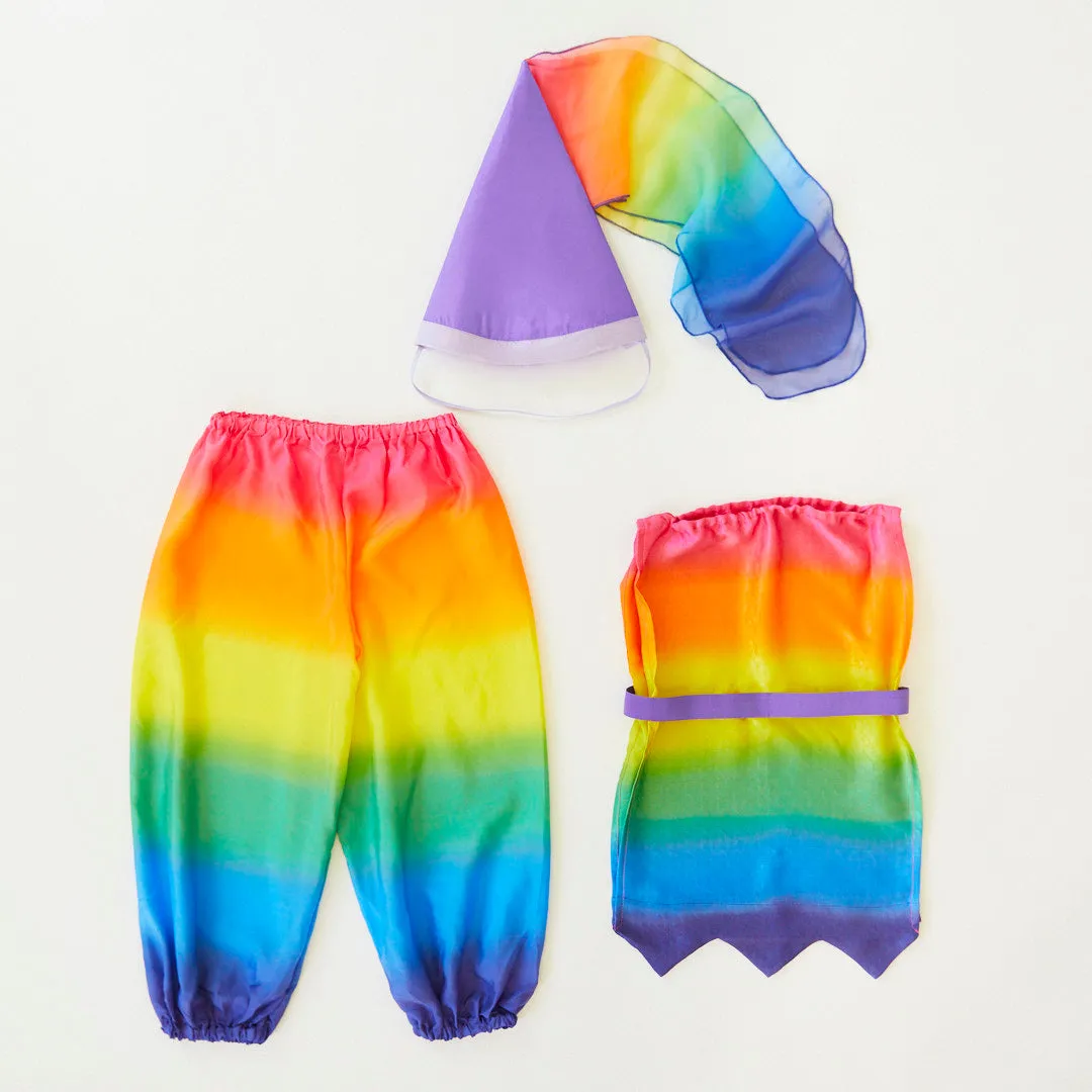 Rainbow Jester Costume: Fun and Festive for Kids