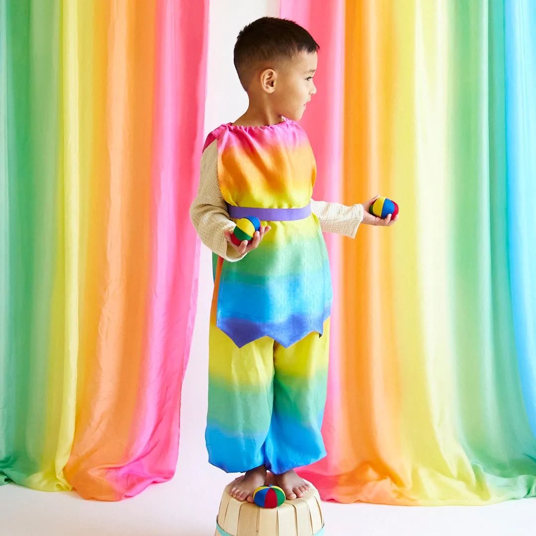 Rainbow Jester Costume: Fun and Festive for Kids