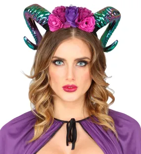 Ram Horns with Flowers