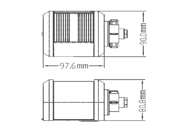 Red Port LED Navigation Light MaxiNav Range for boats up to 20m
