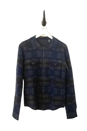 Regal Plaid Cashmere Cowgirl Cardigan Sweater