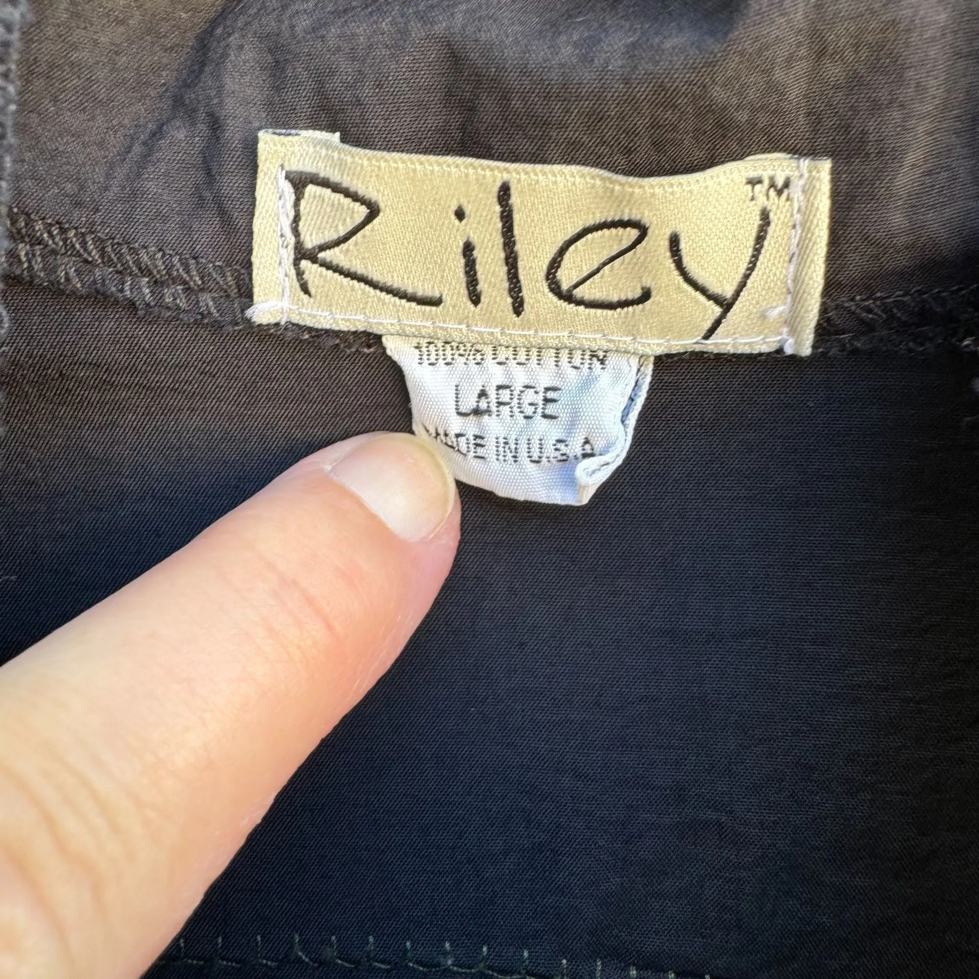 Riley Women's Black Military Inspired Patch Detail Zip Front Drawstring Jacket L