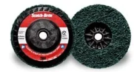 Scotch-Brite™ Clean and Strip XT Pro Extra Cut Disc, XC-DC, A/O Extra
Coarse, Green, 4-1/2 in x 5/8"-11, Type 27, 10 ea/Case