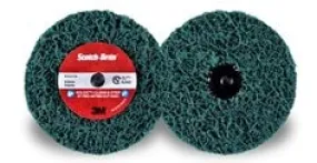Scotch-Brite™ Roloc™  Clean and Strip XT Pro Extra Cut Disc, XC-DR , A/O
Extra Coarse, TR , Green, 4 in x 1 in, 2 Ply, 10 ea/Case