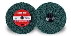 Scotch-Brite™ Roloc™  Clean and Strip XT Pro Extra Cut Disc, XC-DR , A/O
Extra Coarse, TR , Green, 4 in x 1/2 in, 10 ea/Case