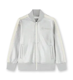 Shiny Track Jacket Silver