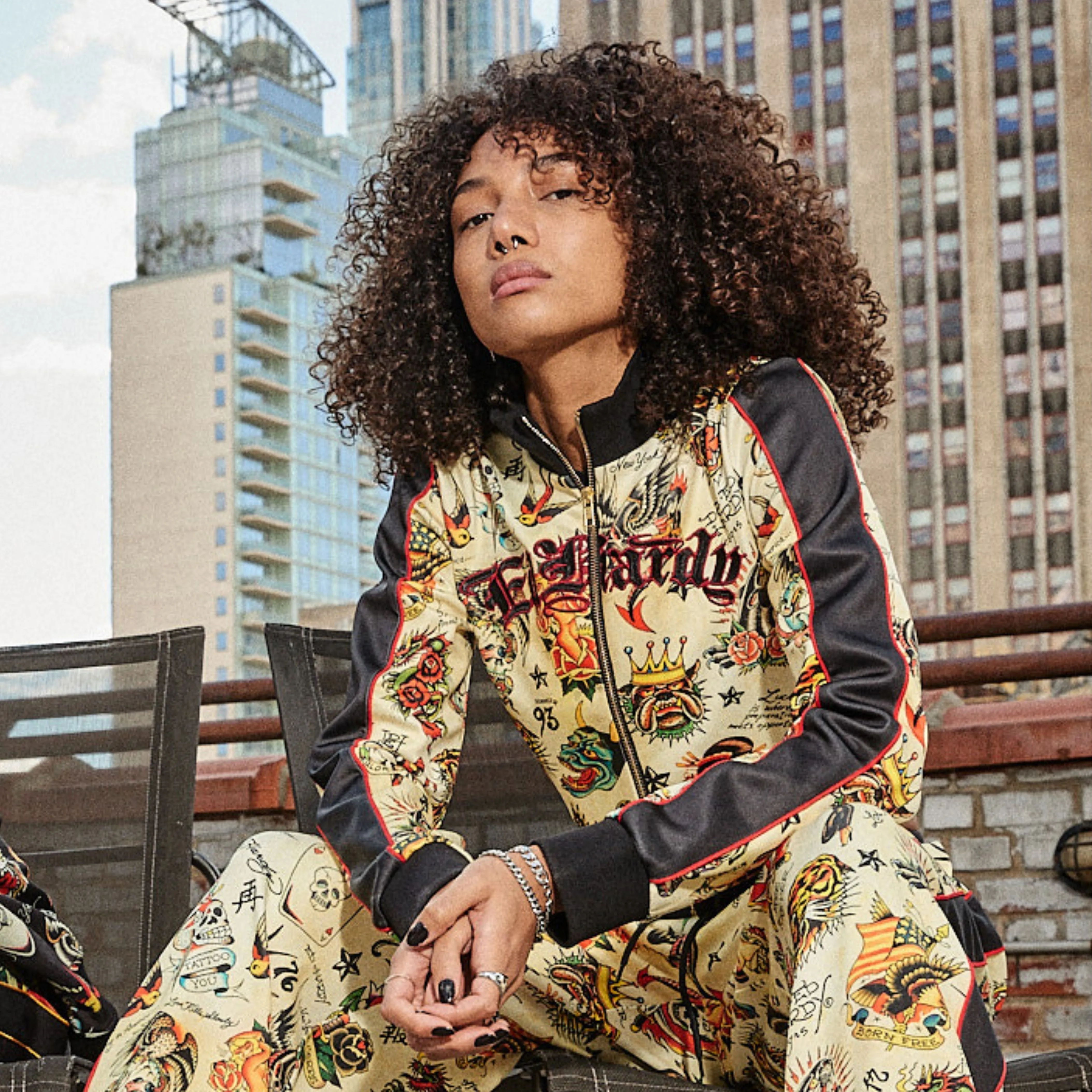 Shrunken Flashboard Multi Track Jacket