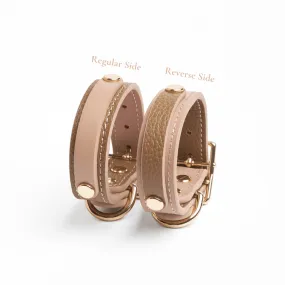 Slim Blushwood Leather Collar