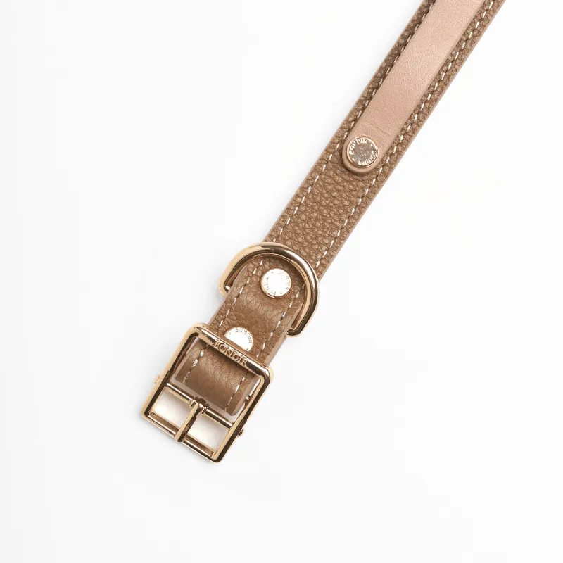 Slim Blushwood Leather Collar