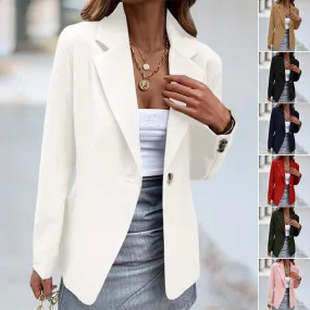 Solid Color One Button Suit