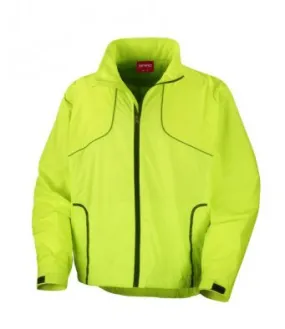 SR185M Spiro Crosslite Trail and Track Jacket Neon Lime XL