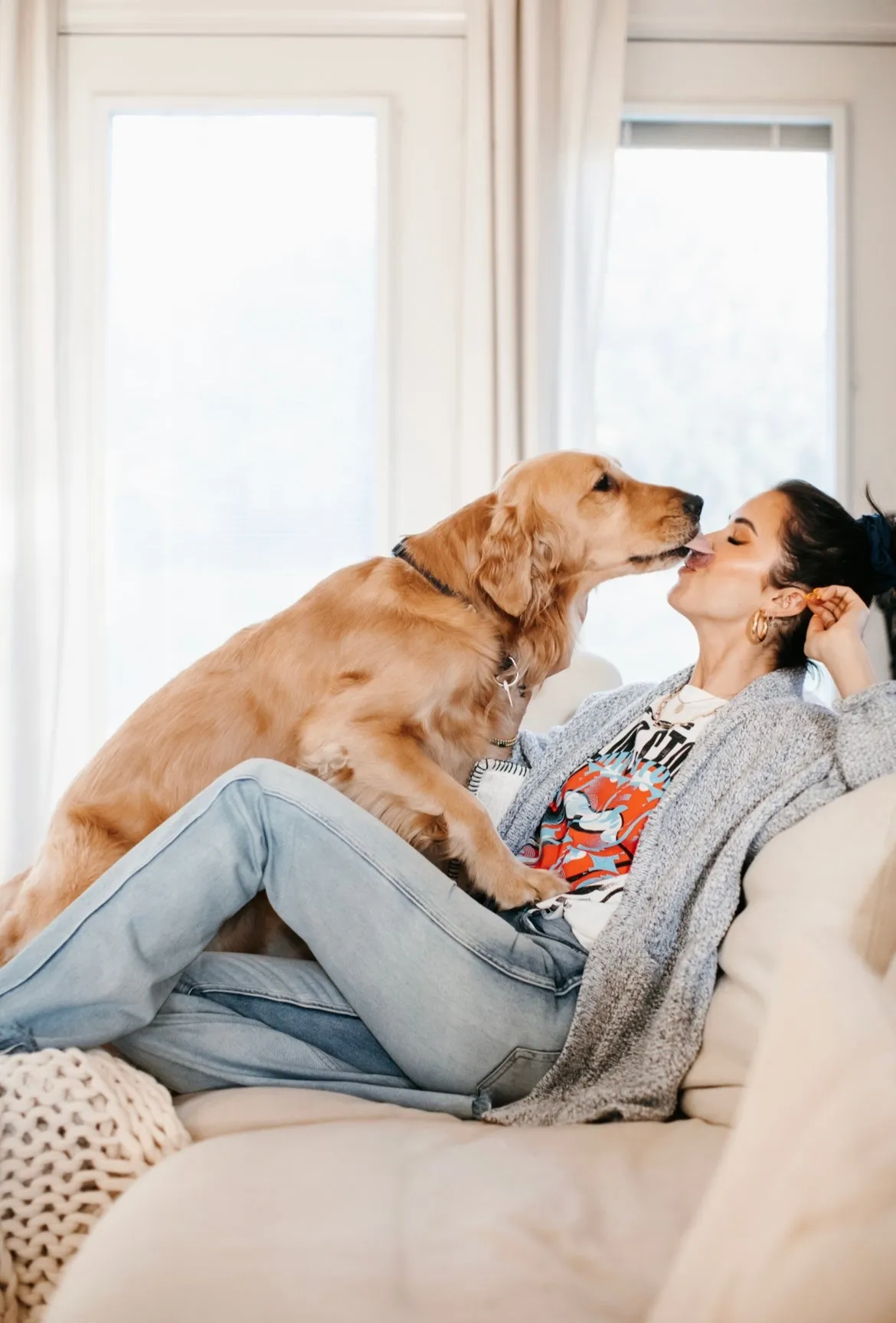 The Erinn Boyfriend Cardigan x DEW by Kaitlyn Bristowe - GUNMETAL