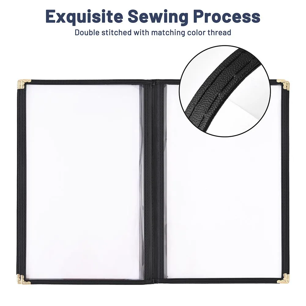 TheLAShop 8-1/2"x14" Clear Restaurant Menu Cover Folder 10 View 20ct/pk