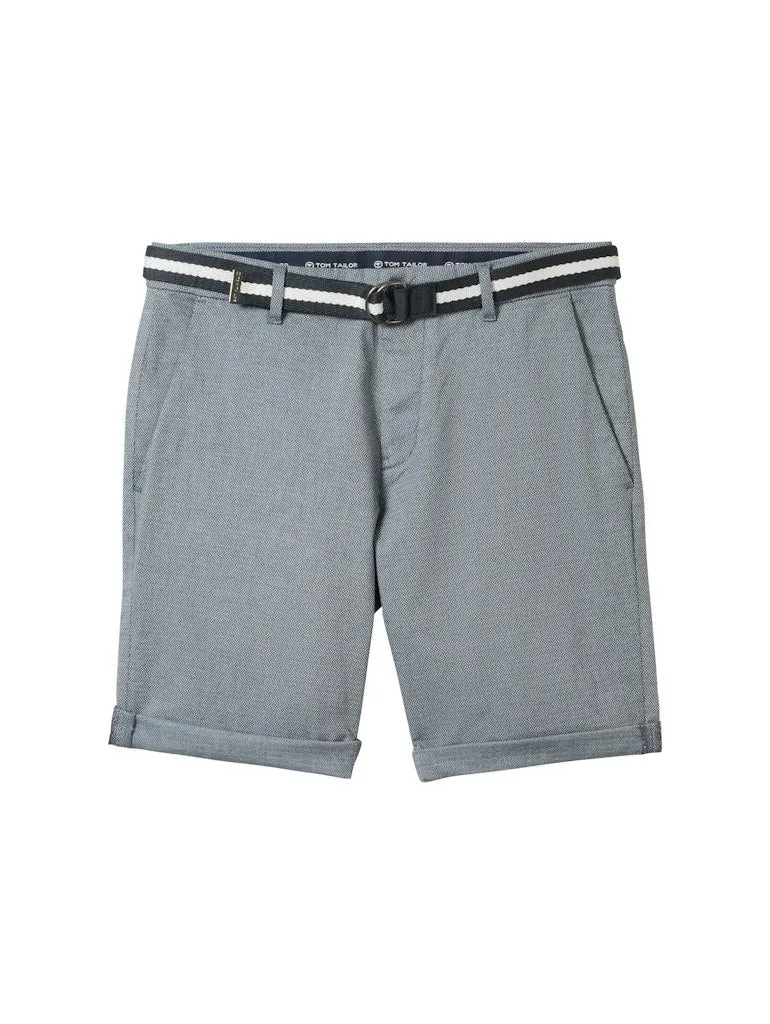 TOM TAILOR CASUAL MEN Slim Chino Shorts mit Gürtel