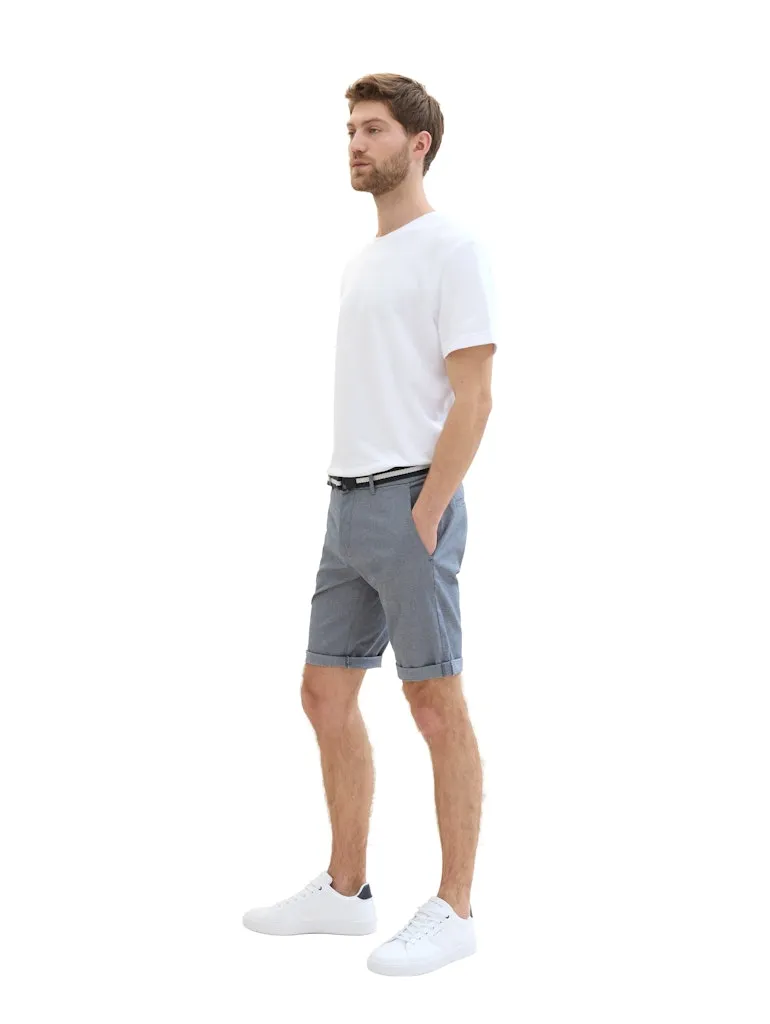 TOM TAILOR CASUAL MEN Slim Chino Shorts mit Gürtel