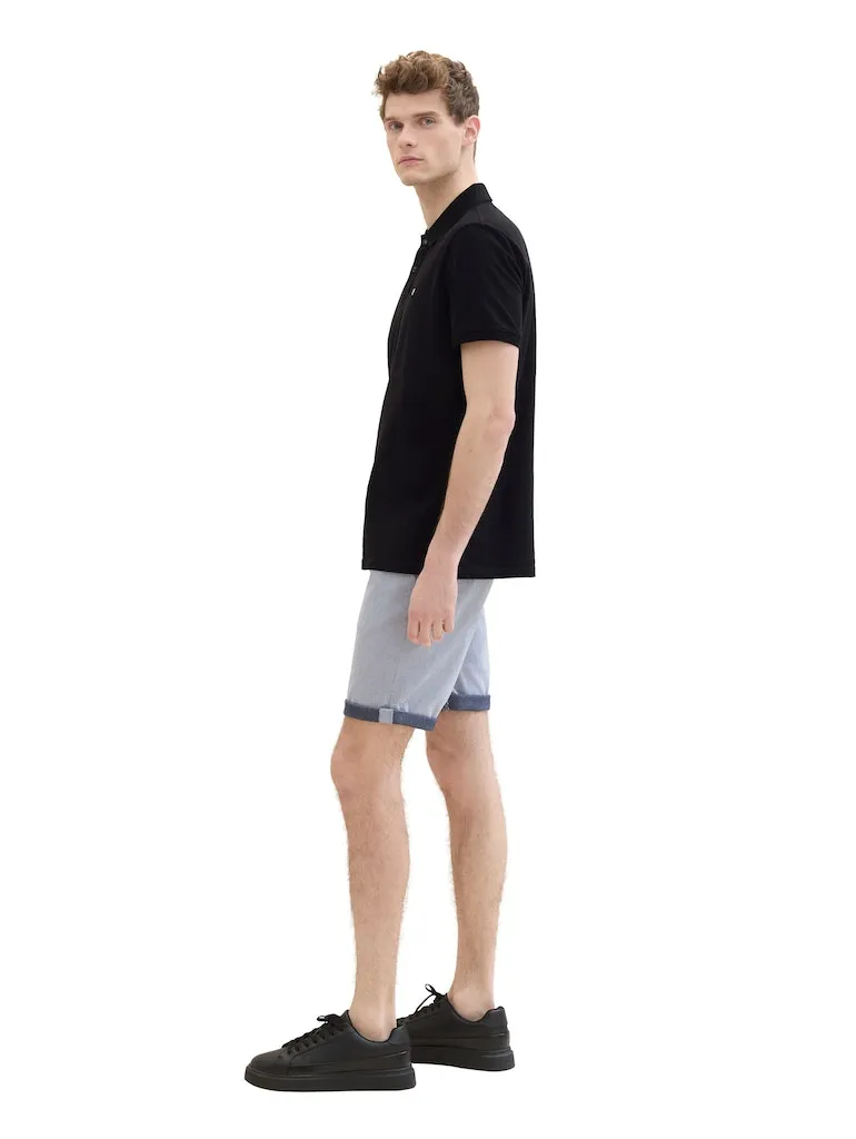 TOM TAILOR CASUAL MEN Slim Chino Shorts mit Gürtel
