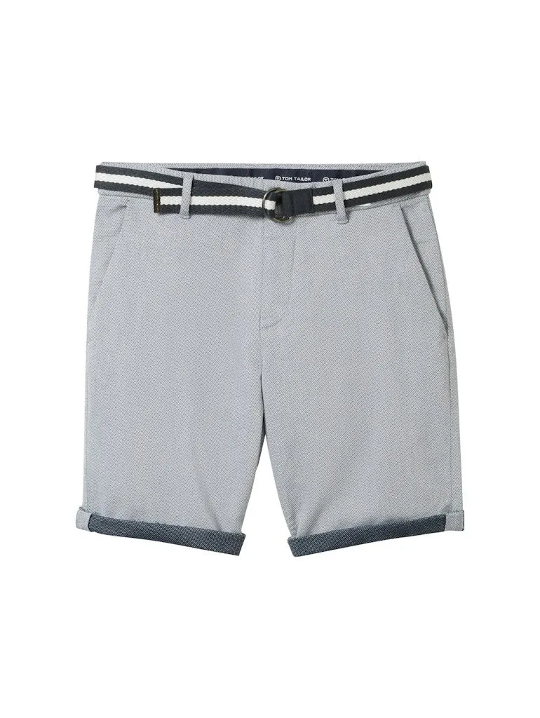 TOM TAILOR CASUAL MEN Slim Chino Shorts mit Gürtel