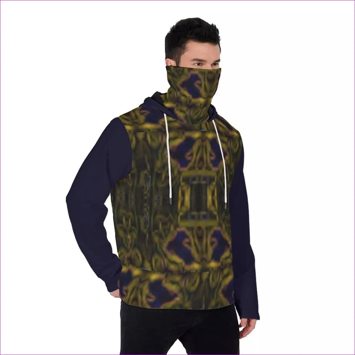 Tribalist 2 Men's Fur Lined Pullover Hoodie With Mask